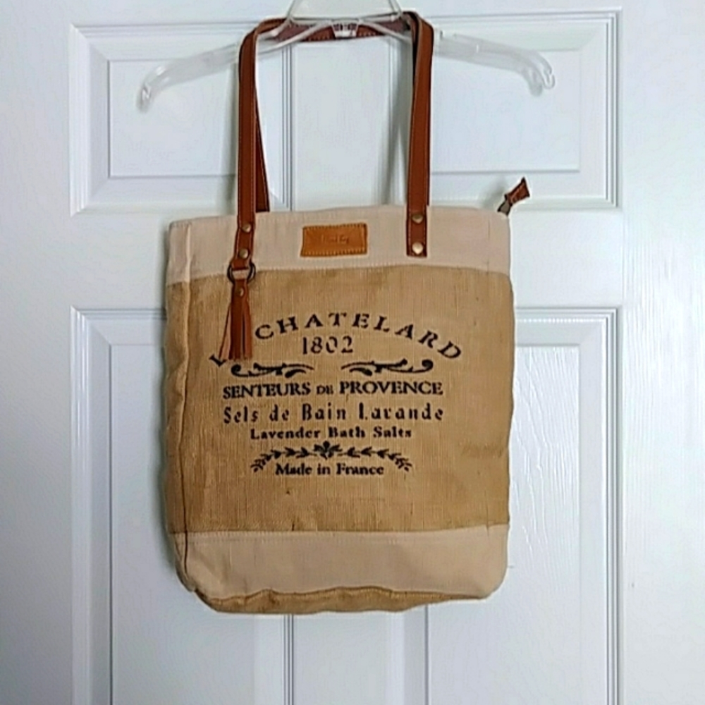 Myra Bag - Large Casual Tote - Burlap